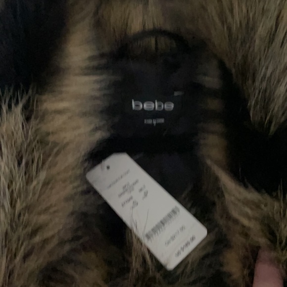 Bebe Small Genuine Leather Faux Fur Jacket (runs a little large) - Picture 5 of 9